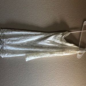 White Frederick’s of Hollywood shirt dress
